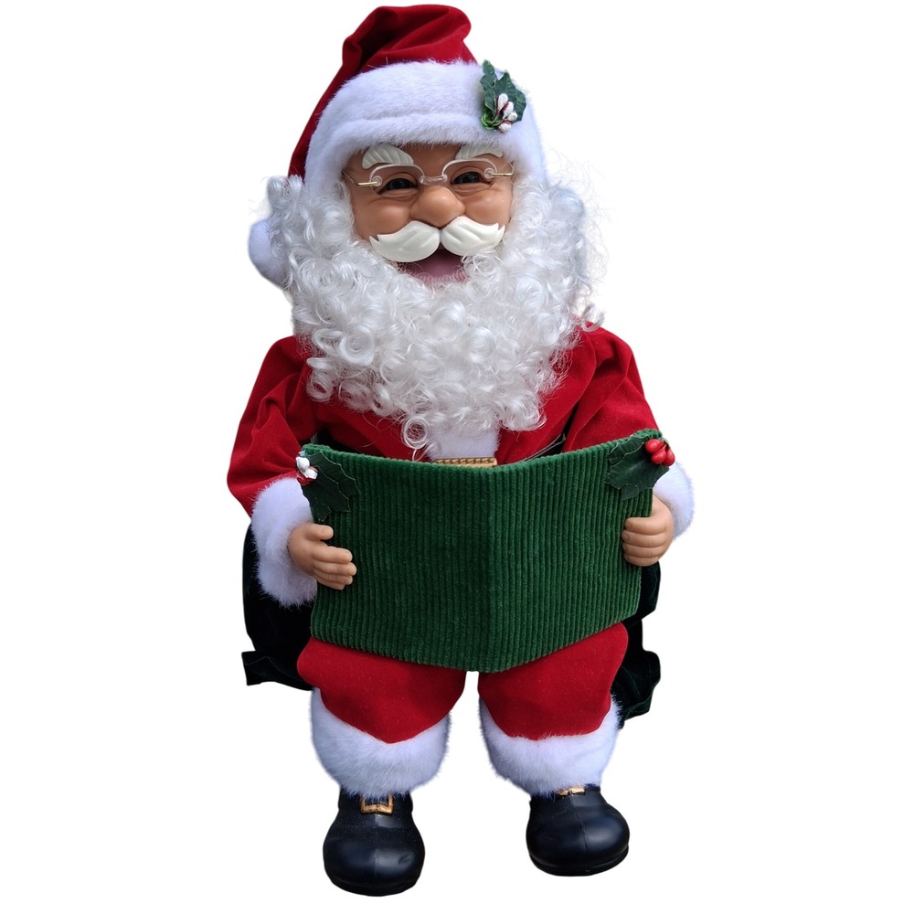 VTG 1993 Storytelling Santa Claus Figure Christmas - Not Includes 3 C Batteries